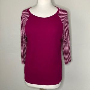 Gap Raspberry Baseball Thermal Tee